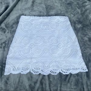 Abercrombie white lace skirt